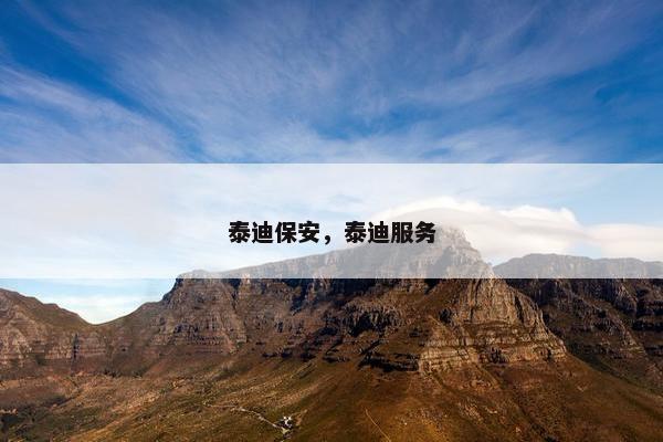 泰迪保安，泰迪服务