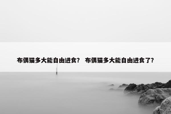 布偶猫多大能自由进食？ 布偶猫多大能自由进食了？