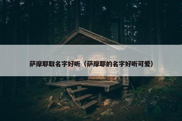 萨摩耶取名字好听（萨摩耶的名字好听可爱）