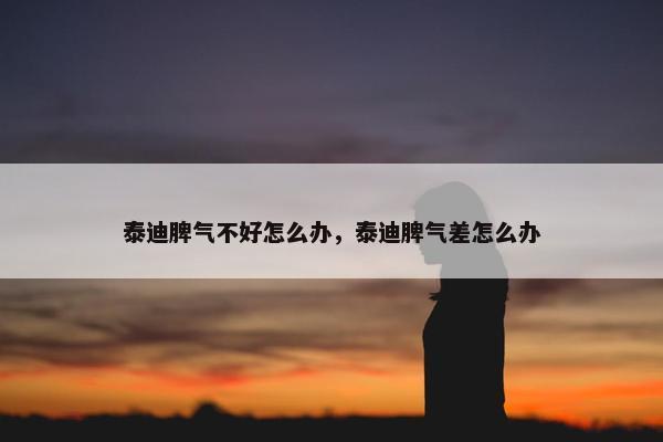 泰迪脾气不好怎么办，泰迪脾气差怎么办