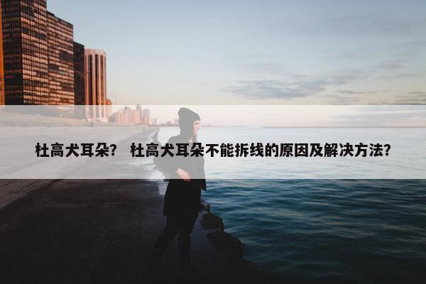 杜高犬耳朵? 杜高犬耳朵不能拆线的原因及解决方法? 杜高犬耳朵? 杜高犬耳朵不能拆线的原因及解决方法?