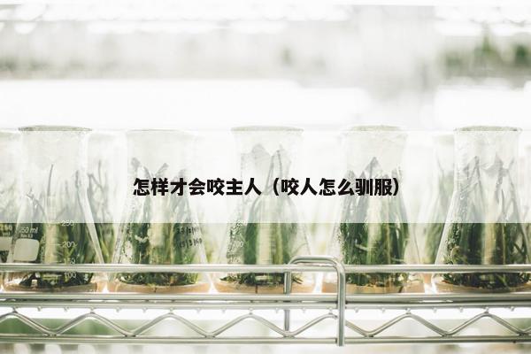 怎样才会咬主人(咬人怎么驯服) 怎样才会咬主人(咬人怎么驯服)
