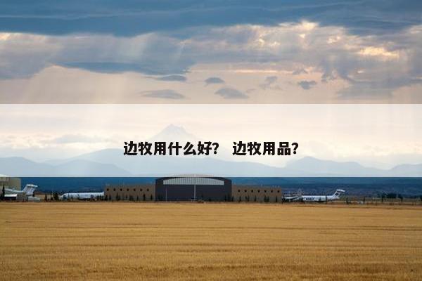 边牧用什么好？ 边牧用品？