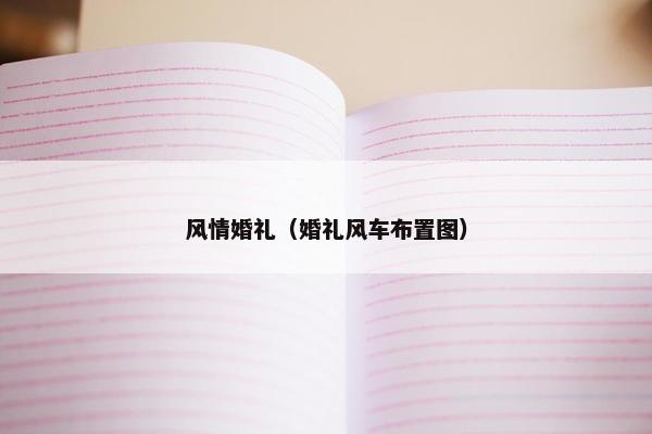 风情婚礼（婚礼风车布置图）