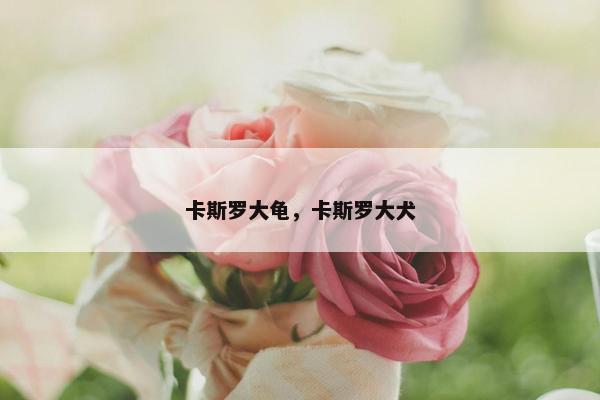 卡斯罗大龟，卡斯罗大犬