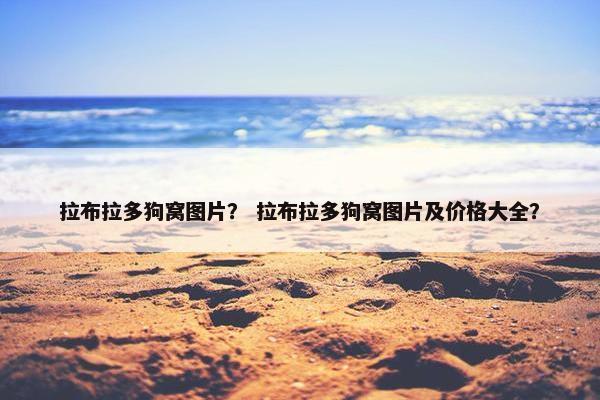 拉布拉多狗窝图片？ 拉布拉多狗窝图片及价格大全？