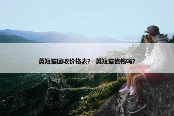 英短猫回收价格表？ 英短猫值钱吗？