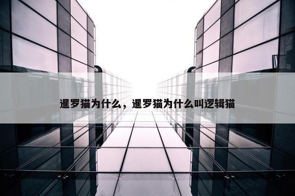 暹罗猫为什么，暹罗猫为什么叫逻辑猫