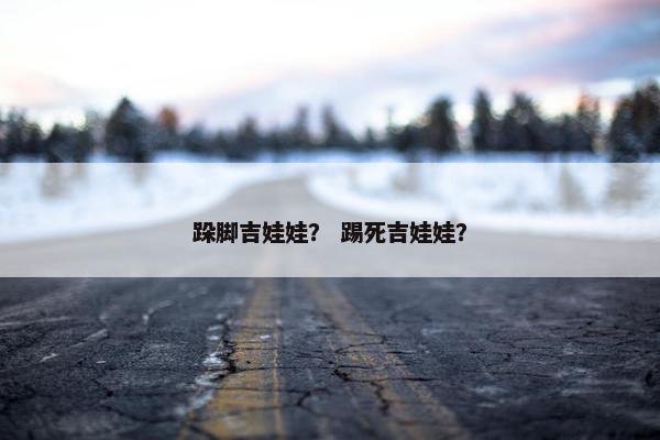 跺脚吉娃娃？ 踢死吉娃娃？