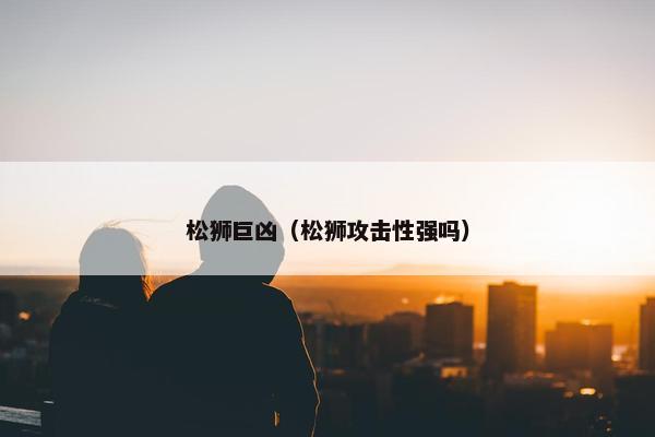 松狮巨凶（松狮攻击性强吗）