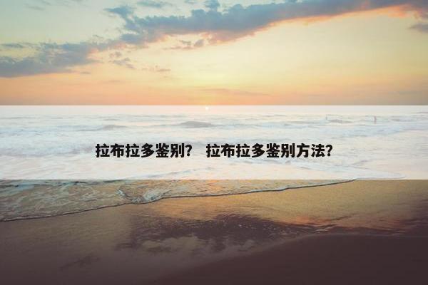 拉布拉多鉴别？ 拉布拉多鉴别方法？
