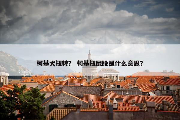 柯基犬扭转？ 柯基扭屁股是什么意思？