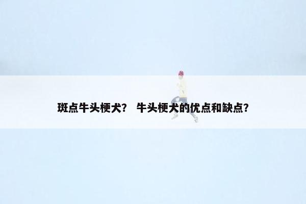 斑点牛头梗犬？ 牛头梗犬的优点和缺点？