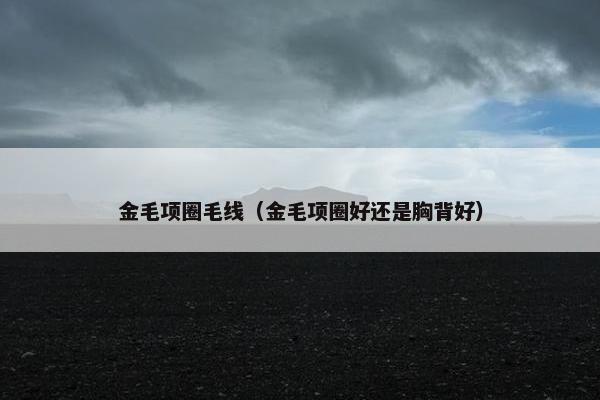 金毛项圈毛线（金毛项圈好还是胸背好）