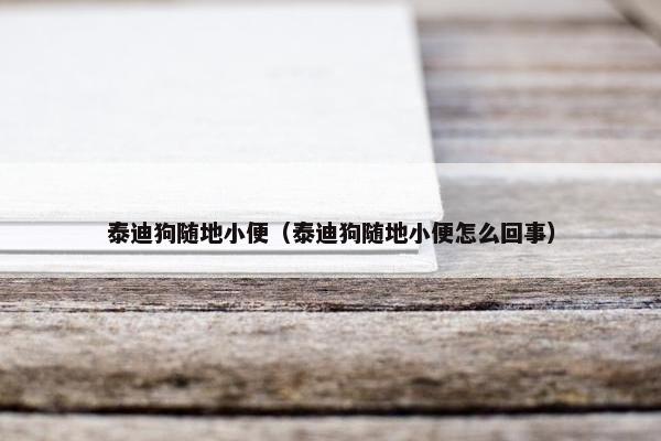 泰迪狗随地小便（泰迪狗随地小便怎么回事）