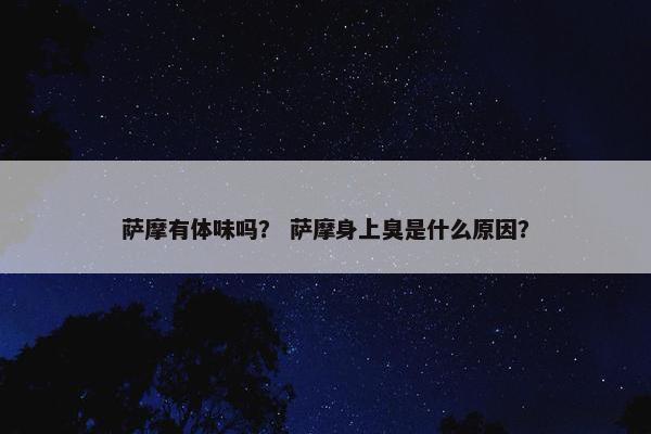 萨摩有体味吗？ 萨摩身上臭是什么原因？