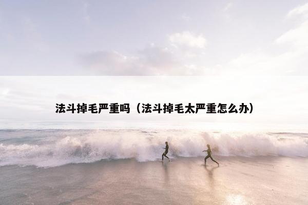 法斗掉毛严重吗（法斗掉毛太严重怎么办）