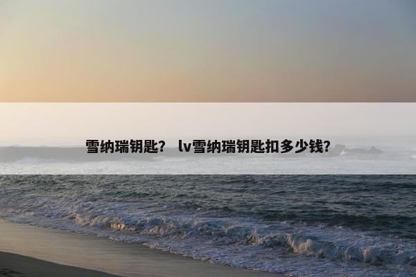 雪纳瑞钥匙？ lv雪纳瑞钥匙扣多少钱？