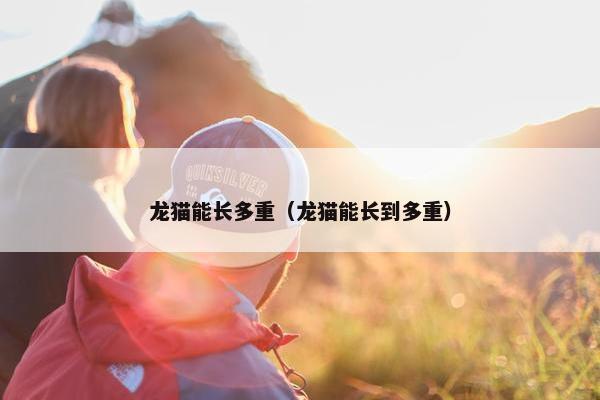 龙猫能长多重（龙猫能长到多重）