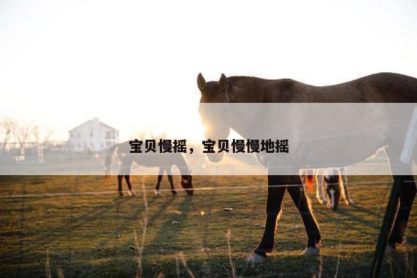 宝贝慢摇，宝贝慢慢地摇