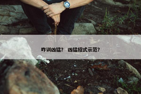 咋训凶猛？ 凶猛招式示范？
