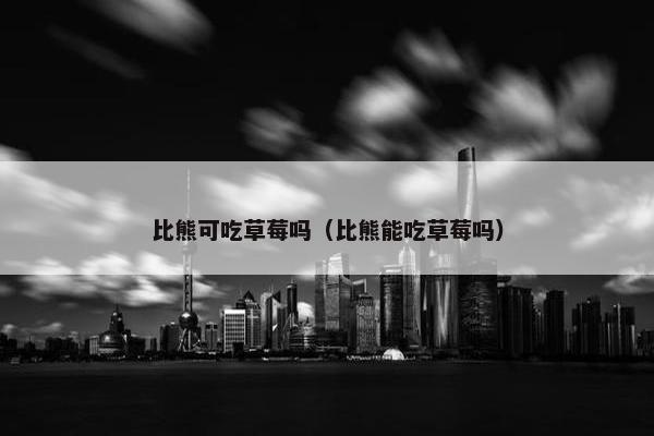比熊可吃草莓吗（比熊能吃草莓吗）