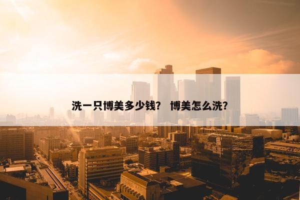 洗一只博美多少钱？ 博美怎么洗？