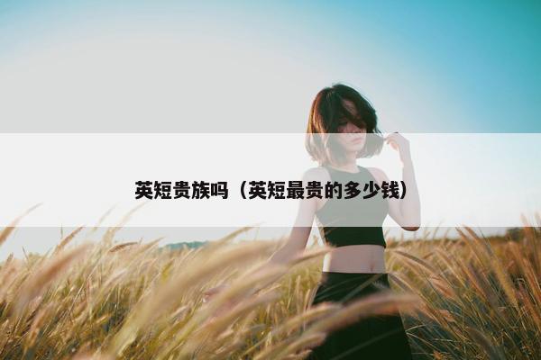 英短贵族吗（英短最贵的多少钱）