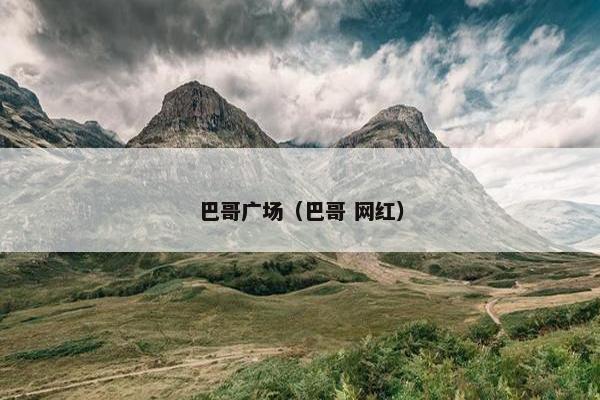 巴哥广场（巴哥 网红）
