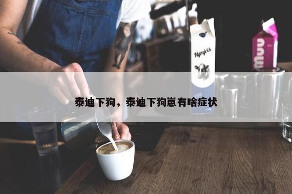 泰迪下狗，泰迪下狗崽有啥症状