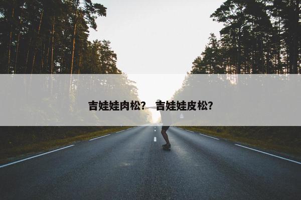 吉娃娃肉松？ 吉娃娃皮松？