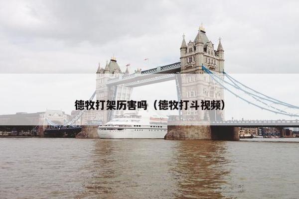 德牧打架历害吗（德牧打斗视频）