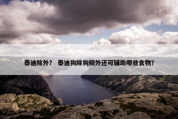 泰迪除外？ 泰迪狗除狗粮外还可辅助哪些食物？