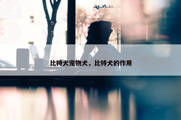 比特犬宠物犬，比特犬的作用