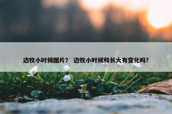 边牧小时候图片？ 边牧小时候和长大有变化吗？