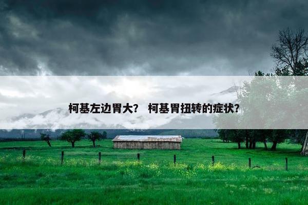 柯基左边胃大？ 柯基胃扭转的症状？