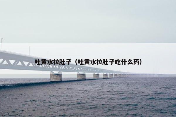 吐黄水拉肚子（吐黄水拉肚子吃什么药）