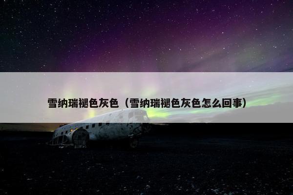 雪纳瑞褪色灰色（雪纳瑞褪色灰色怎么回事）
