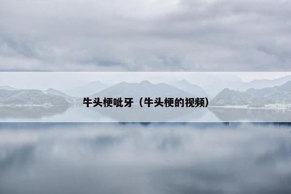 牛头梗呲牙（牛头梗的视频）