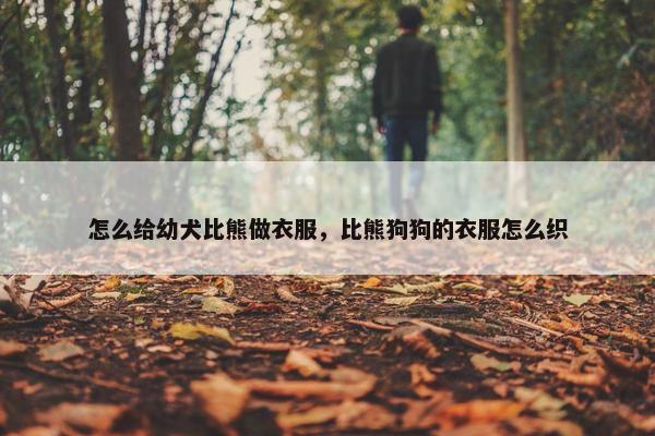 怎么给幼犬比熊做衣服，比熊狗狗的衣服怎么织