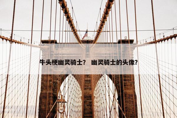 牛头梗幽灵骑士？ 幽灵骑士的头像？