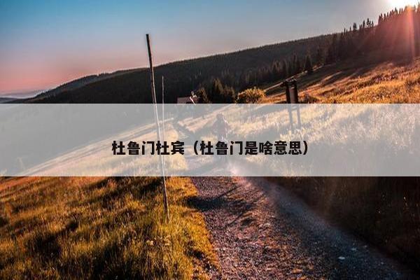 杜鲁门杜宾（杜鲁门是啥意思）